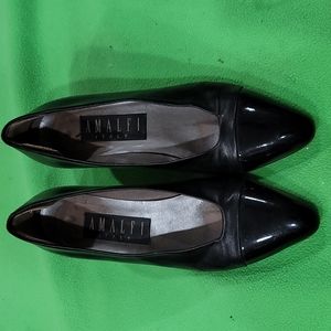 Amalfi Black Leather Pumps
